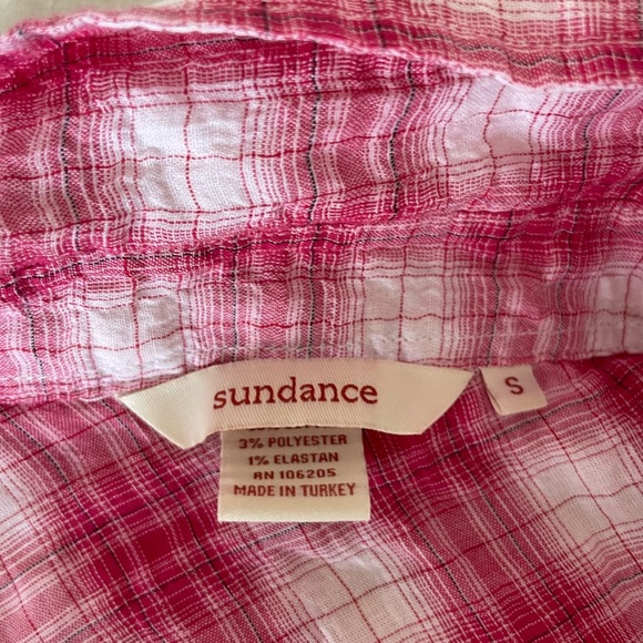 Sundance Pink Plaid Checkered Shirt - Picture 4 of 8
